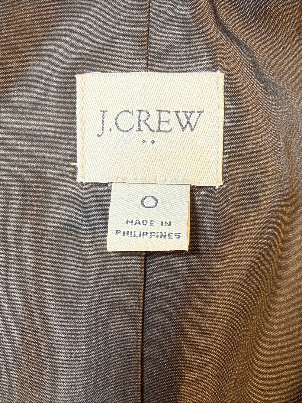 J.Crew Black Textured Cropped Jacket Gold Buttons Career Preppy Size 0 Parisian - Picture 5 of 11